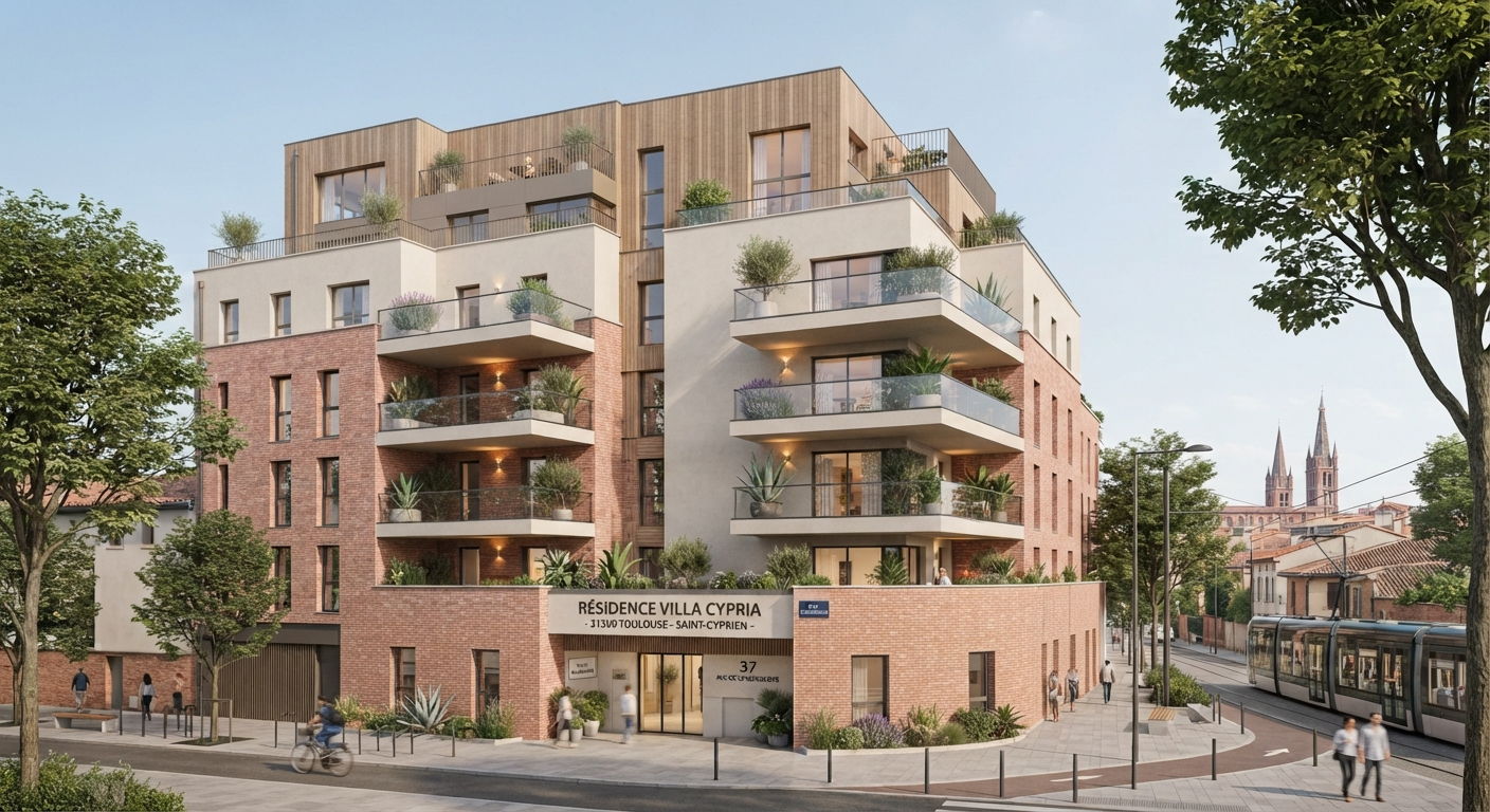 Appartement neuf déniché à Saint-Cyprien Toulouse